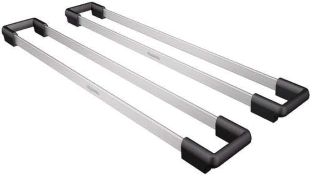 BLANCO Top-Schienen aus Edelstahl, 235906, 416 mm &amp; anlegbarer Tropf, 230734, Wellenoptik, Kunststof