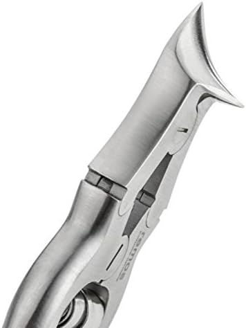 REMOS Pedikürzange mit Übersetzung für dicke Nägel, Schneide mit zwei Spitzen, Edelstahl, Länge 12cm