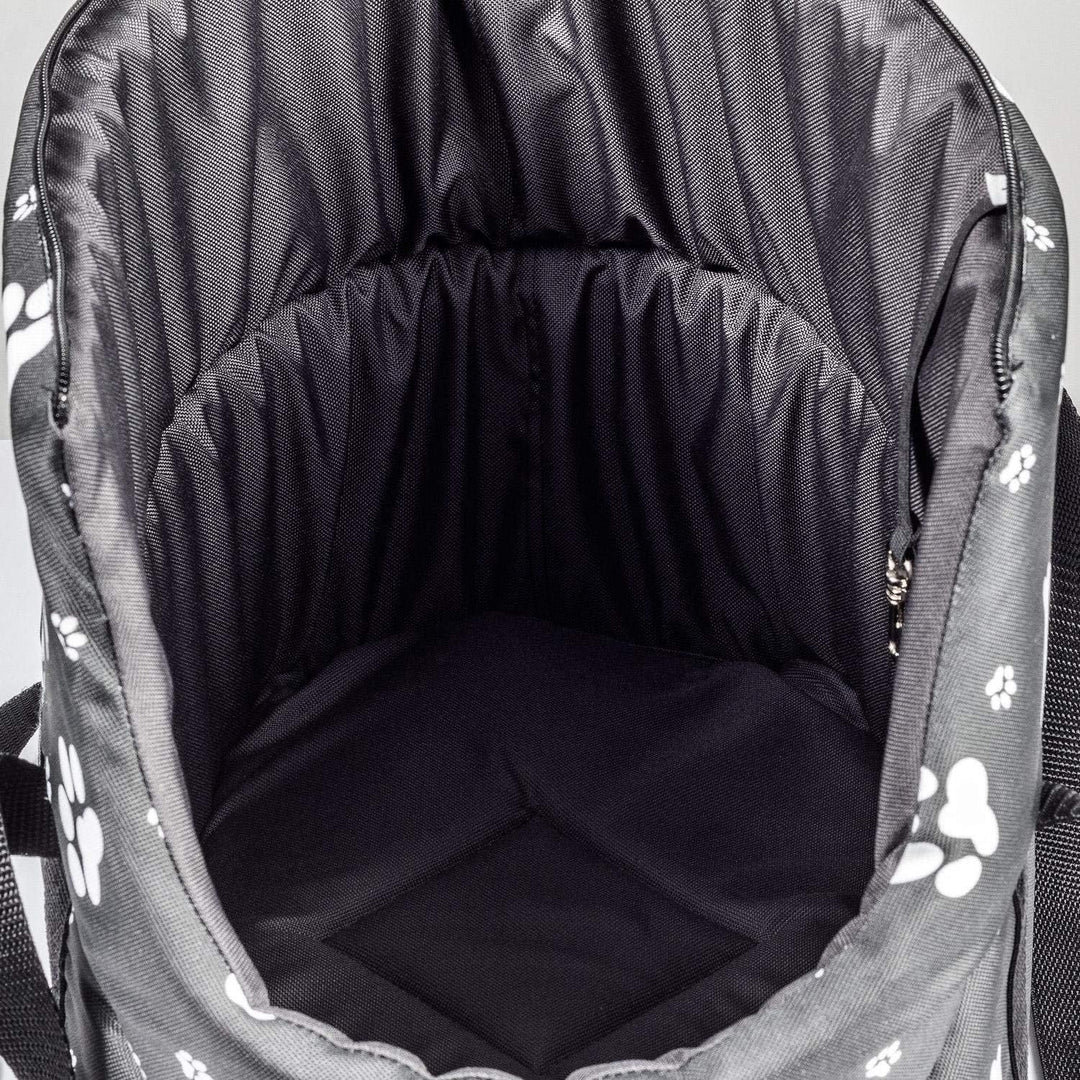 Hundetasche, Welpentasche - Schwarz, S bis 5 kg - Tragetasche für kleinen und mittleren Hund, Welpen