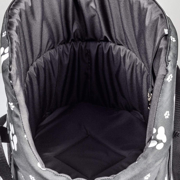 Hundetasche, Welpentasche - Schwarz, S bis 5 kg - Tragetasche für kleinen und mittleren Hund, Welpen