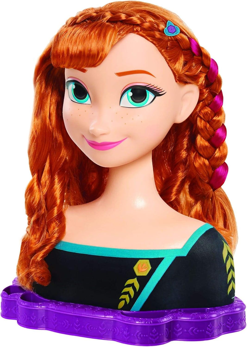 JP Disney Styling Frozen 2 Deluxe Anna Styling Head, FRND7000, Deluxe Anna