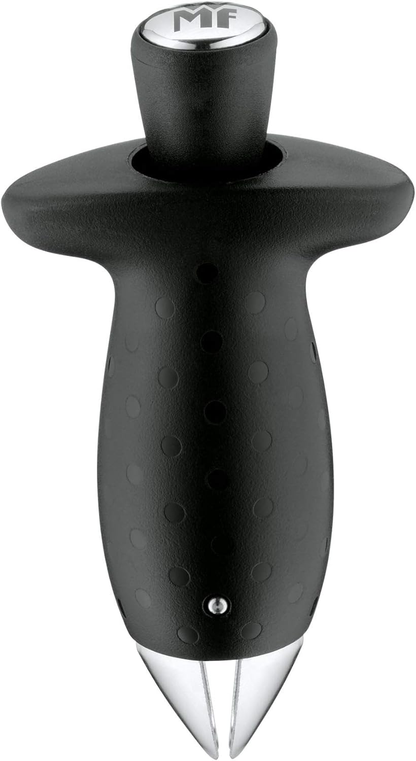WMF Gourmet Ananasschneider, Ananasteiler schneidet Ringe & Top Tools Erdbeestrunkentferner 9,5 cm,