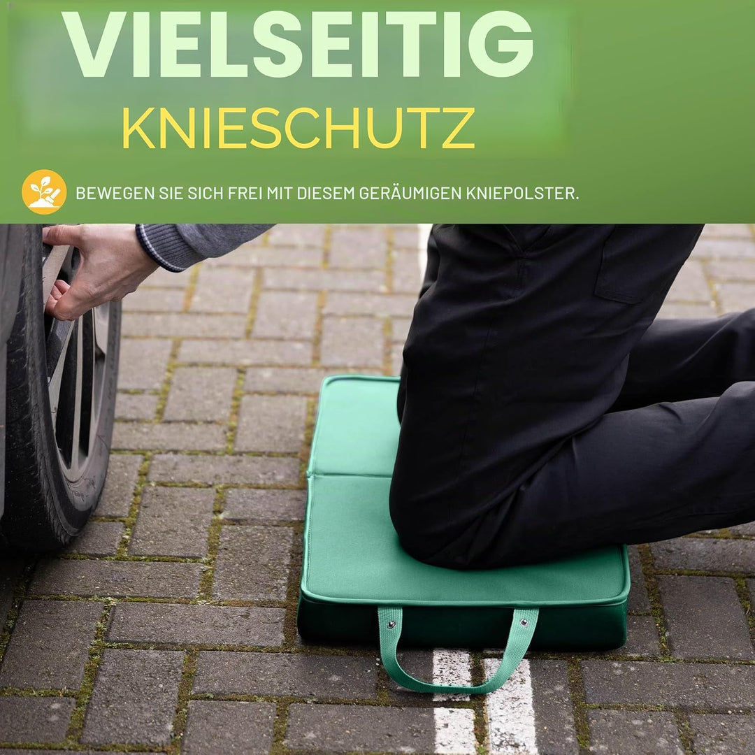BLOSTM Extra dicke Garten-Knieunterlage – grosse, faltbare Garten-Knieunterlage mit Griffen – wasser