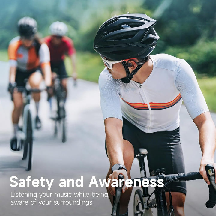 IFECCO Knochenschall Kopfhörer Bluetooth 5.4 - Open Ear Bone Conduction Kopfhörer Kabellos,IPX5 wass