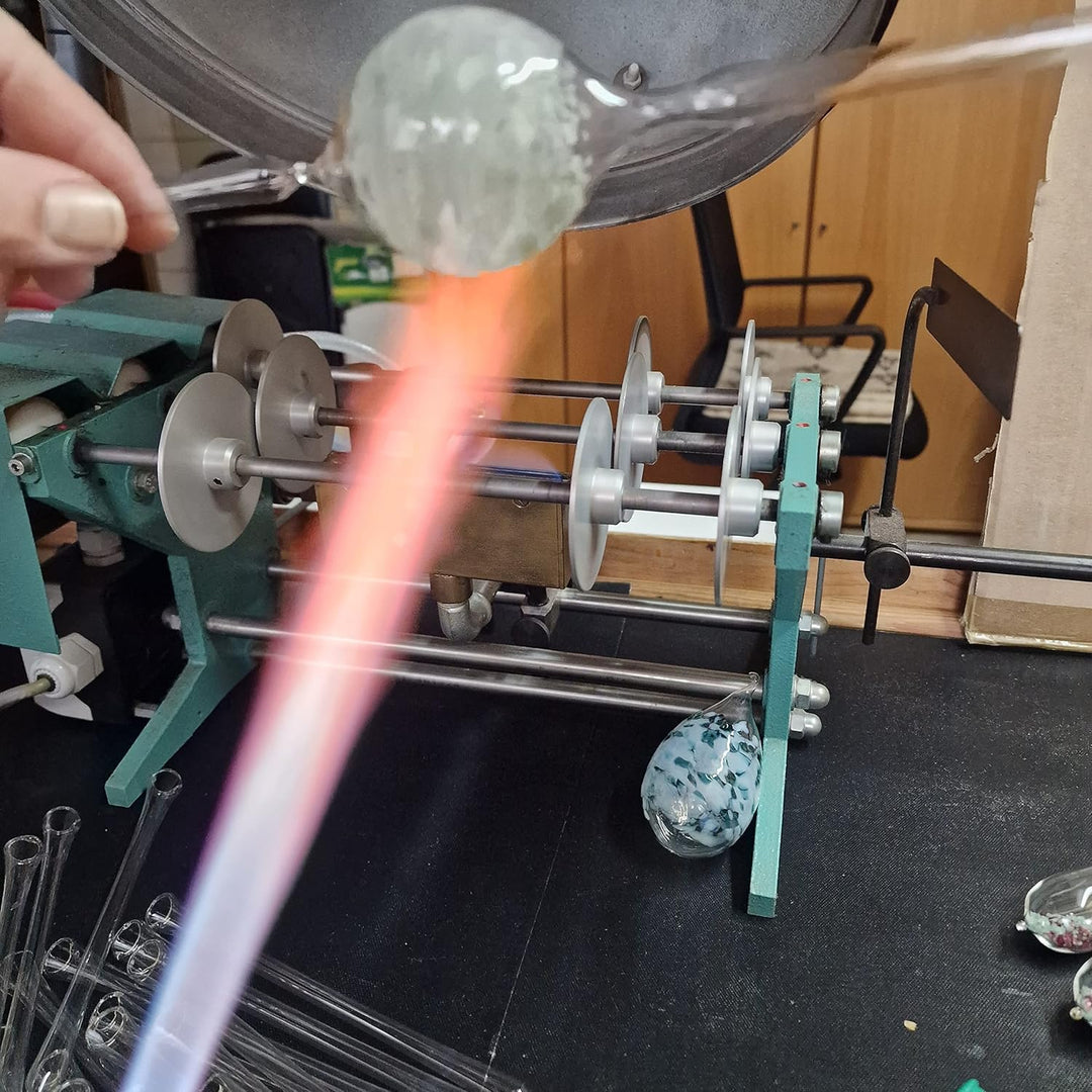 Lauschaer Glas Ostereier aus Glas mit Granulat Verschiedene Grössen und Sets mundgeblasen handgeform