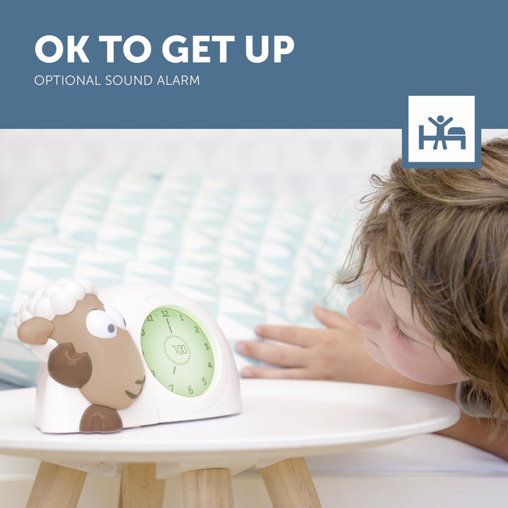 Zazu Sam The Lamb Uhr – Schlafcoach Uhr und Nachtlicht für Kinder | Bringt Ihrem Kind mit visuellen