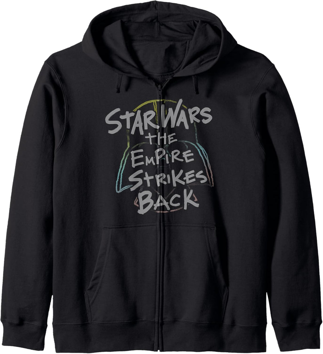 Star Wars Empire Strikes Back Rainbow Vader Helmet Kapuzenjacke
