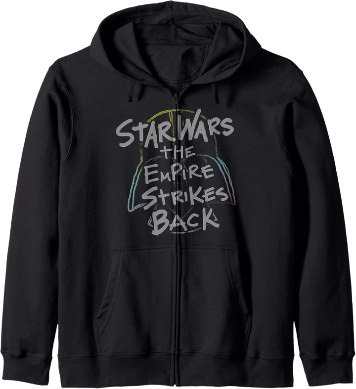 Star Wars Empire Strikes Back Rainbow Vader Helmet Kapuzenjacke