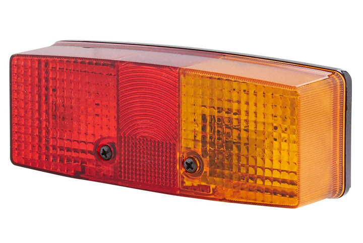 HELLA Rückleuchte - Glühlampe - 12V / 24V - Anbau/geschraubt - ECE - Lichtscheibenfarbe: rot/gelb/we