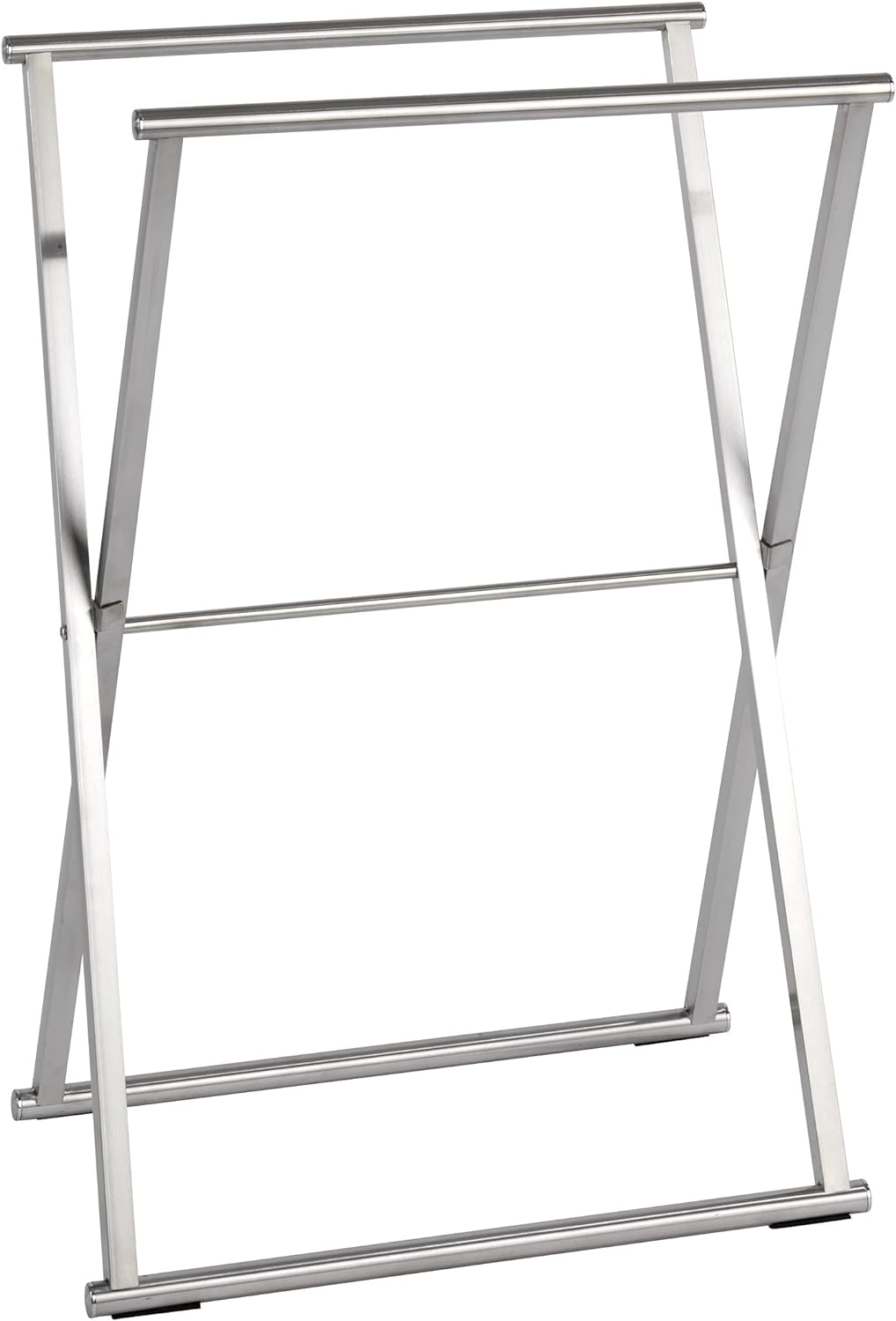 WENKO Handtuchständer Lava Edelstahl - Kleiderständer, klappbar, Edelstahl rostfrei, 53.5 x 80.5 x 3