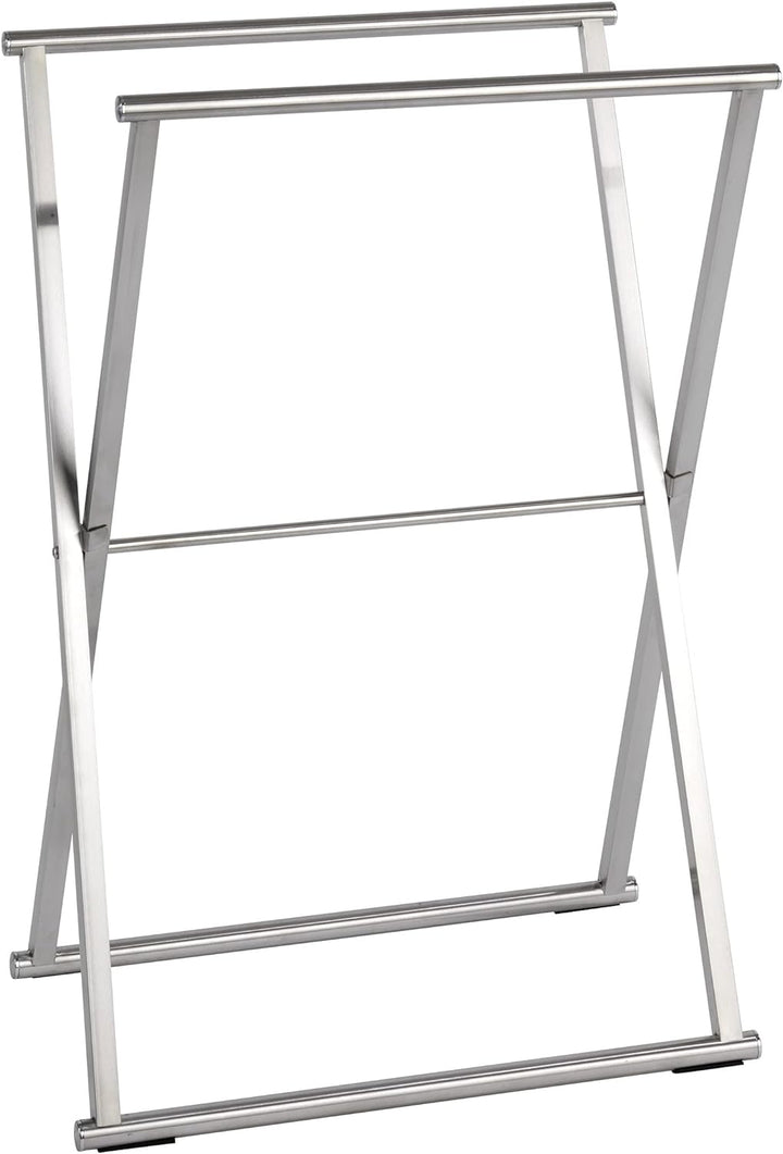 WENKO Handtuchständer Lava Edelstahl - Kleiderständer, klappbar, Edelstahl rostfrei, 53.5 x 80.5 x 3
