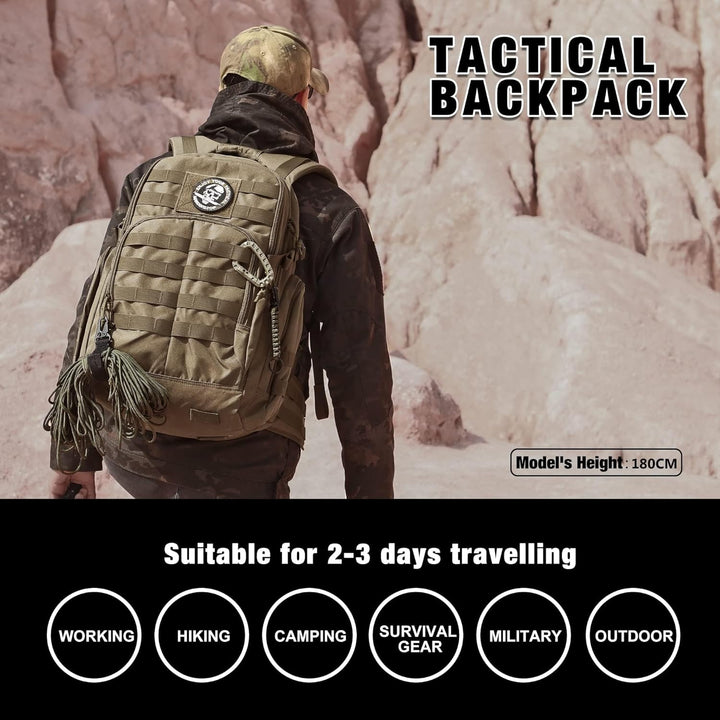 Mardingtop 25L/28L/40L Militär Rucksack Herren Arbeit für Taktischer Assault Wandern Reisen Outdoor