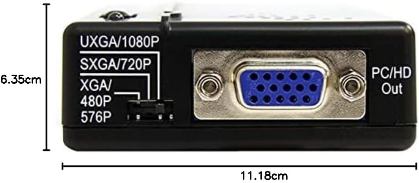 StarTech.com Composite und S-Video auf VGA Video Konverter mit Scaler - VGA zu RCA (YPbPr) Adapter -