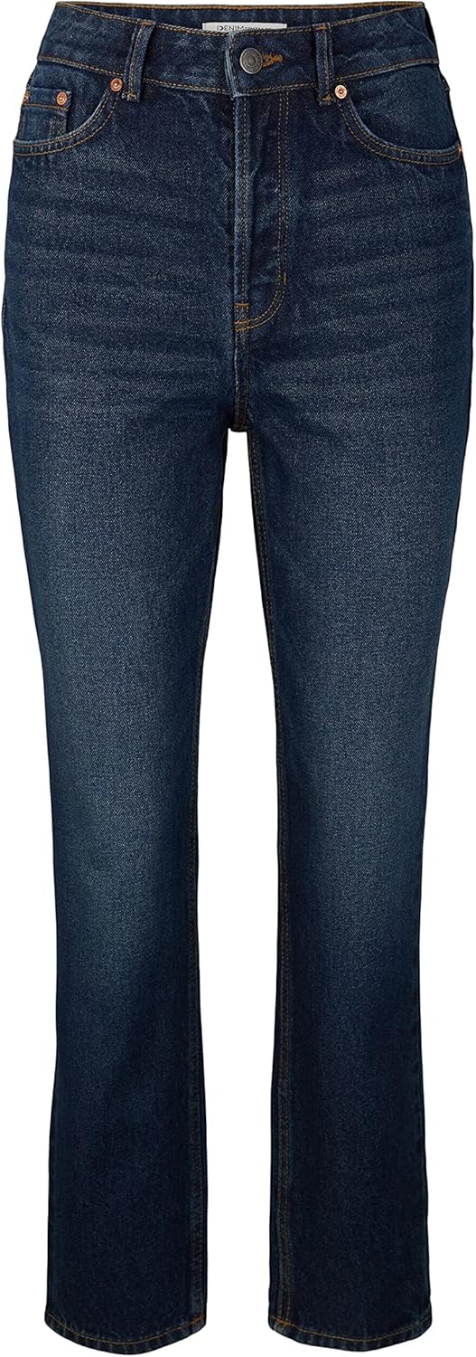 TOM TAILOR Denim Damen Mom Fit Jeans 28 10282 - Dark Stone Wash Denim, 28 10282 - Dark Stone Wash De