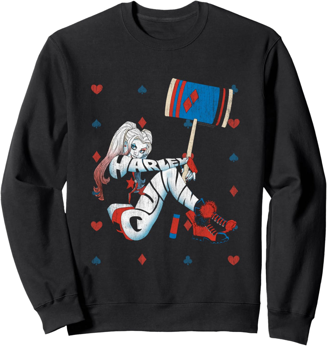 Batman Harley Quinn Playing Card Suit Sweatshirt