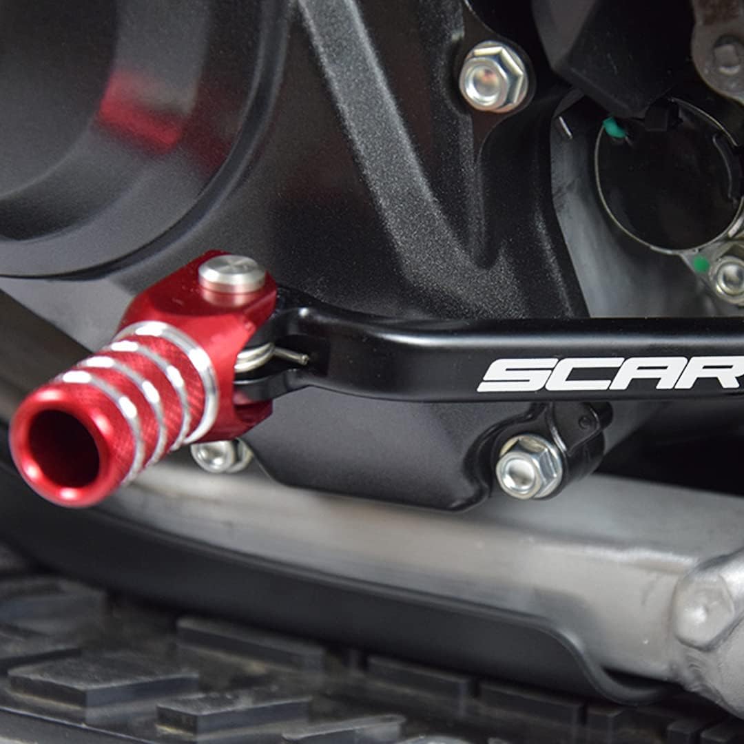 SCAR Schalthebel Ganghebel kompatibel mit HONDA CRF 250 450 250RX 450RX 450L 17-23 - Rot