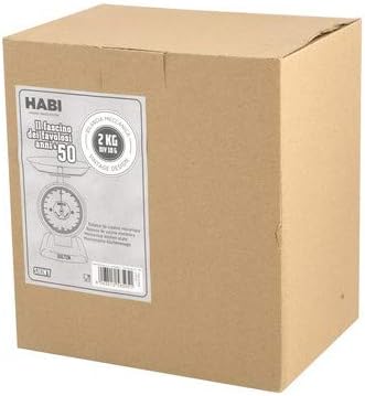 HABI 100092 Waage Küche mechanisch, 2 kg, Chrom, Metall, Stahl