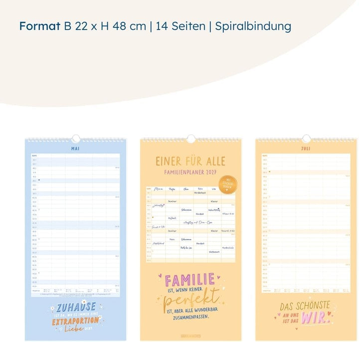 Familienplaner 2027 Einer für alle: Familienplaner, Einer für Alle