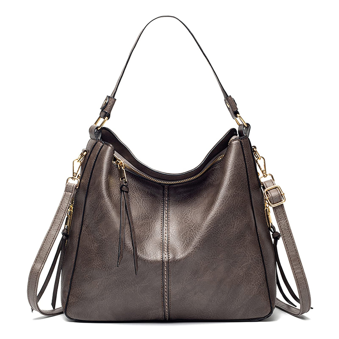 FANDARE Damen Handtasche Frauen Umhängetaschen Schultertasche PU Leder Tote Beutel Schultertasche fü