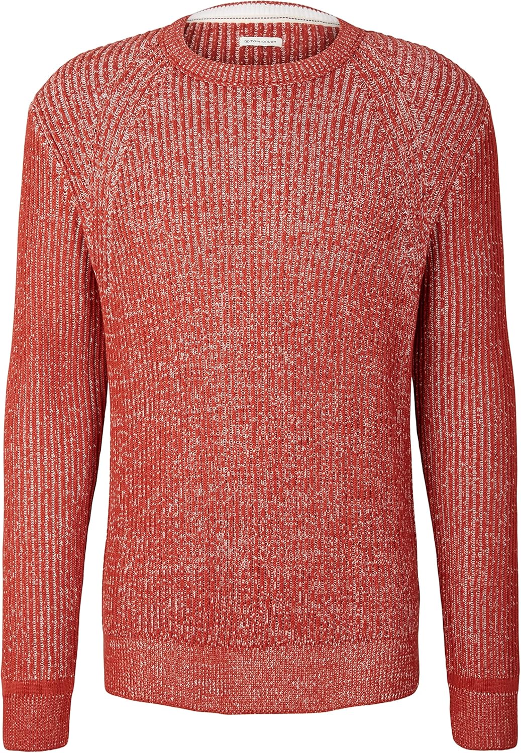 TOM TAILOR Herren 1034349 Basic Strickpullover L 26006 - Chili Oil Red, L 26006 - Chili Oil Red