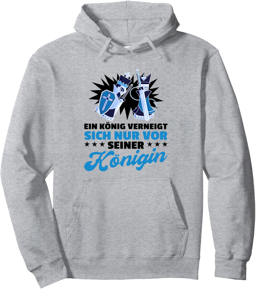 Ein König Verneigt Sich Nur Vor Seiner Königin Schachspieler Pullover Hoodie