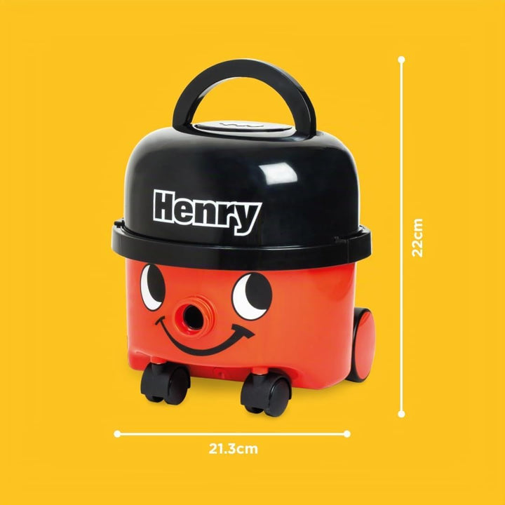 Casdon Henry & Hetty Spielzeug – Henry Staubsauger – Rotes Staubsauger-Spielzeug mit echter Saugfunk