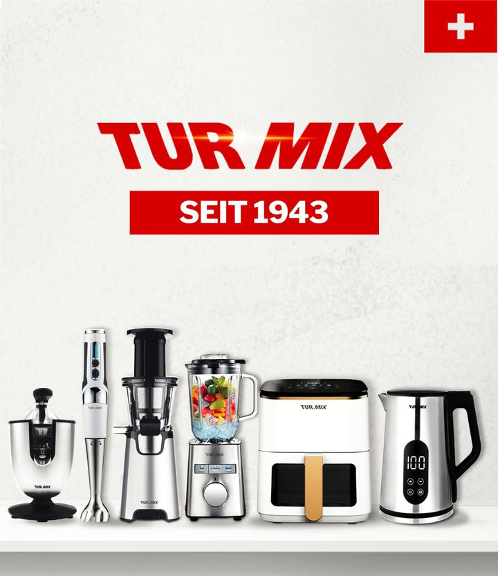 Turmix Multi-Juicer CX 650 – Orangenpresse elektrisch mit Druckhebel, Zitruspresse Edelstahl mit Tro