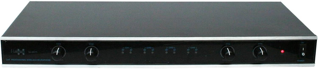 E-Lektron IU-4011H digital UHF Funkmiktrofon System mit 4X Headset-Mikrofon inkl. Taschensender drah