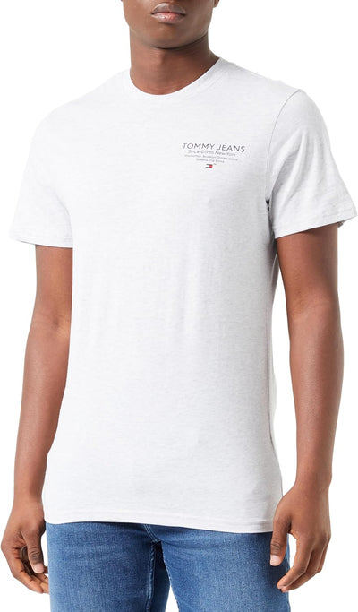 Tommy Jeans Herren Kurzarm T-Shirts, XS Grau
