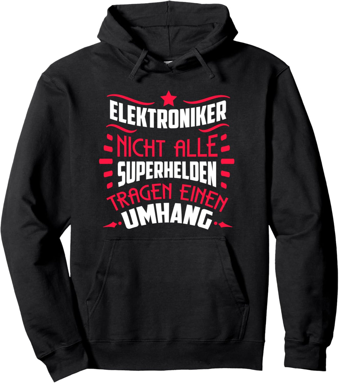 Elektroniker Superheld Spruch Elektriker Pullover Hoodie