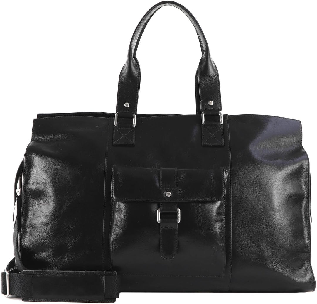 Picard Reisetasche Buddy 5480 für Damen und Herren aus Wasserbüffel in der Farbe Schwarz, 548051B001