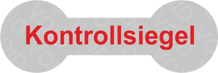 VOID Sicherheitsetiketten"Kontrollsiegel" auf Rolle - 60 x 20 mm (Rot - 500 Stück), Rot - 500 Stück