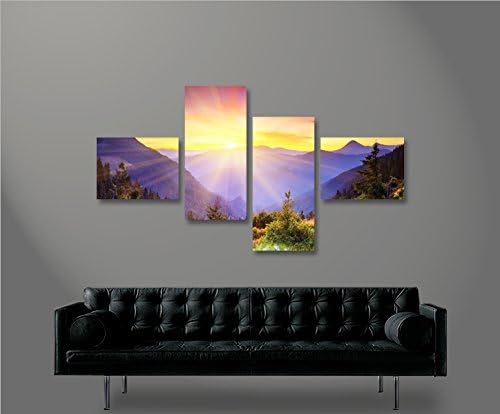 islandburner Bild Bilder auf Leinwand Regenbogen Berge Berglandschaft Intensive Farben Bergwiese 4L