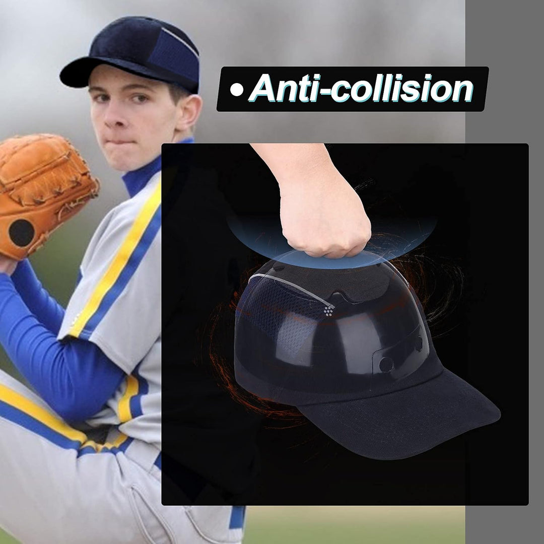 HOLULO 2 Pack Anstosskappe Sicherheitsmütze Baseball-Stil Sicherheitskappe Schutzkappe Anti-Schock A