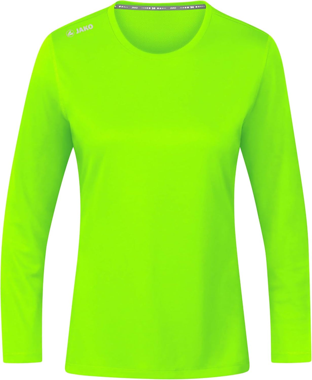 JAKO Damen Longsleeve Run 2.0 Unterhemd 40 Neongrün, 40 Neongrün