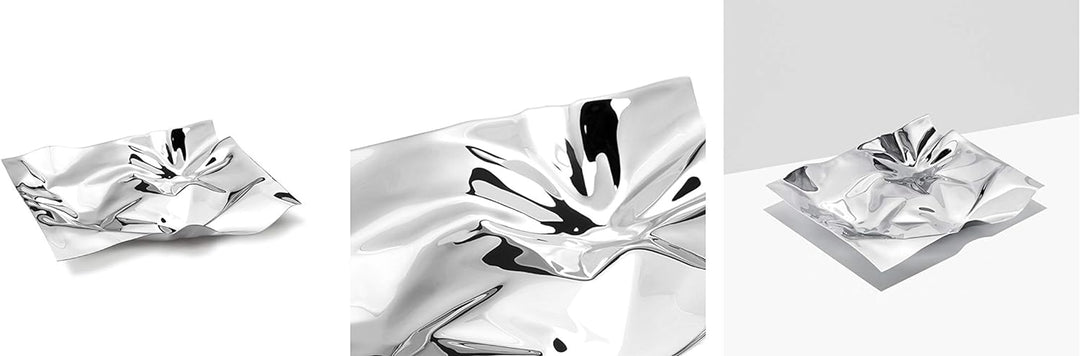 Georg Jensen GJ 083479 Panton Dish mittel, Edelstahl, Stainless Steel, 39 x 31,5 x 7,3 cm 39 x 31.5