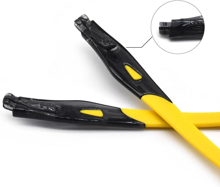 HKUCO Schwarz/Gelb/Grün Gummiersatz Transparente Schwarz Rahmenbeine Für Oakley Crosslink Sweep/Swit