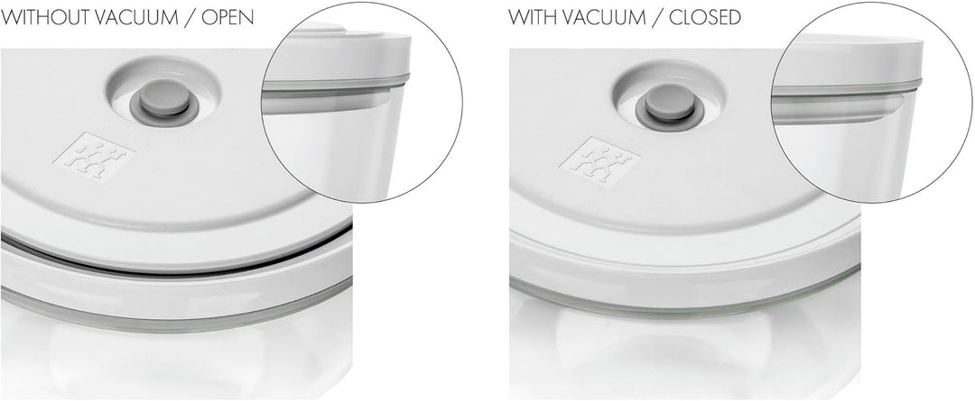 ZWILLING Fresh & Save BOWLS Vakuum Starter Set 11-tlg, Glas/Keramik, S-12 cm, M-18 cm, L-24 cm, Pump