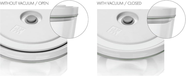 ZWILLING Fresh & Save BOWLS Vakuum Starter Set 11-tlg, Glas/Keramik, S-12 cm, M-18 cm, L-24 cm, Pump