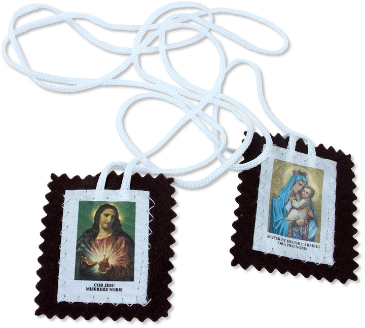 Schädel aus Stoff Unserer Lieben Frau vom Karmel - Set 10 Stück - 5,5 x 4,5 cm (mittel) Media, Media