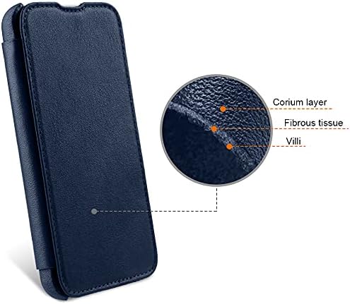 STILGUT Book Case kompatibel mit iPhone 13 Pro (6.1“) Hülle aus Leder zum Klappen, Klapphülle, Handy