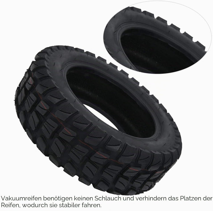 E Scooter Ersatzräder, 10 Zoll Elektrorollerreifen 90/65-6,5 Vakuumrad Ersatzreifen Solid Reifen, Ge