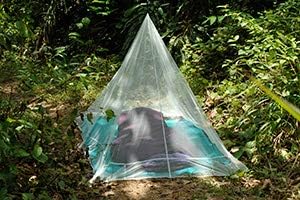 Cocoon Mosquito Outdoor Net Ultralight Silt Green single 220x120