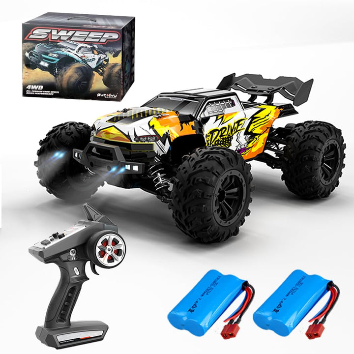 X-Verse 1:16 70KM/H Ferngesteuertes Auto mit Bürstenloser Motor, 4WD RC Auto Geländewagen Offroad, 2