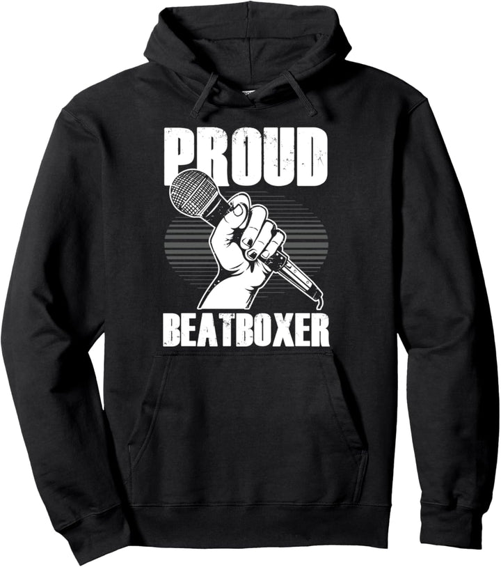 Beatboxer Ghetto Sänger Cooler Hiphop Künstler Beatbox Rap Pullover Hoodie