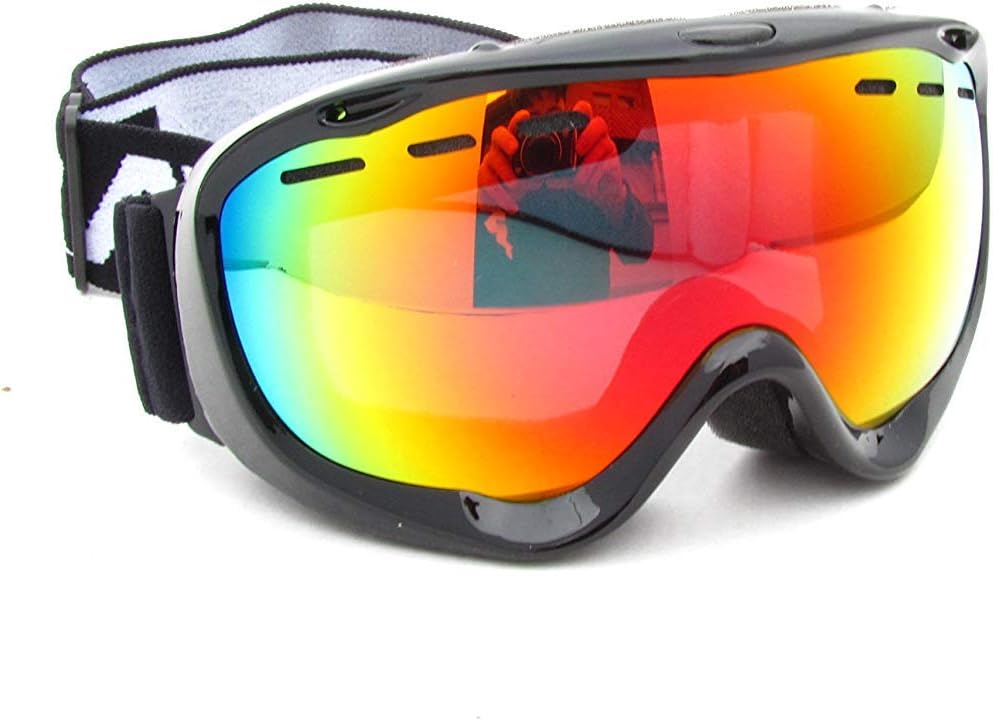 RAVS Skibrille Schneebrille Snowboardbrille Schutzbrille Antibeschlag Helmkompatibel