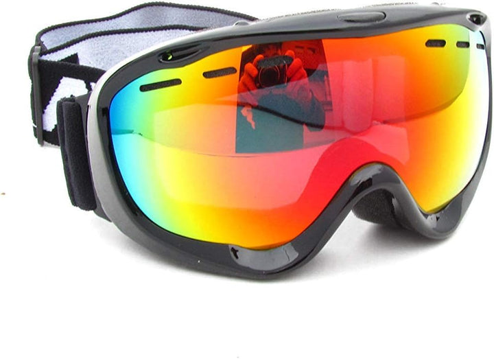 RAVS Skibrille Schneebrille Snowboardbrille Schutzbrille Antibeschlag Helmkompatibel