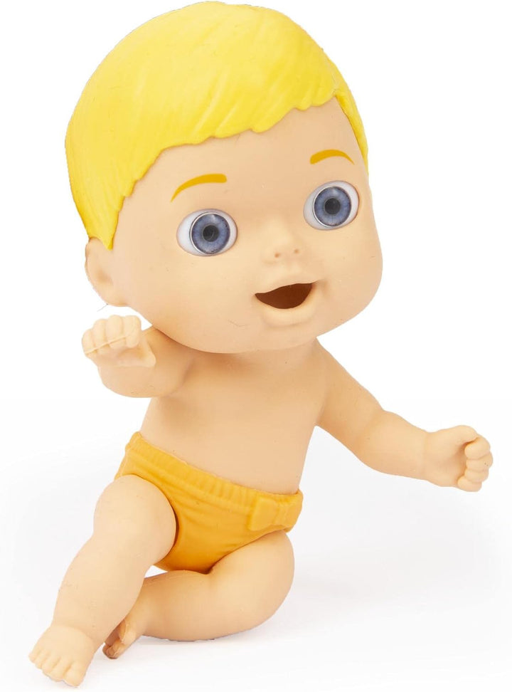 Giochi Preziosi Cicciobello Amicicci, Baby mit Schaukelpferd, mit Zubehör, Modell für Jungen, Blonde