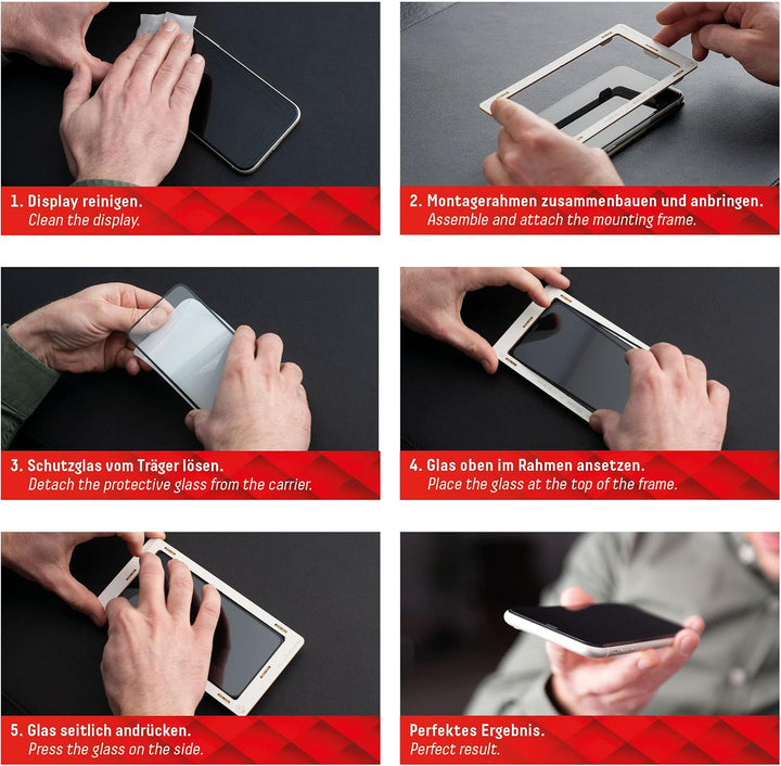 Schutzglas für Samsung A53 5G, A52(s) 5G, A52 (10H), Eco-Montagerahmen | DISPLEX Real Glass, 10H Pan