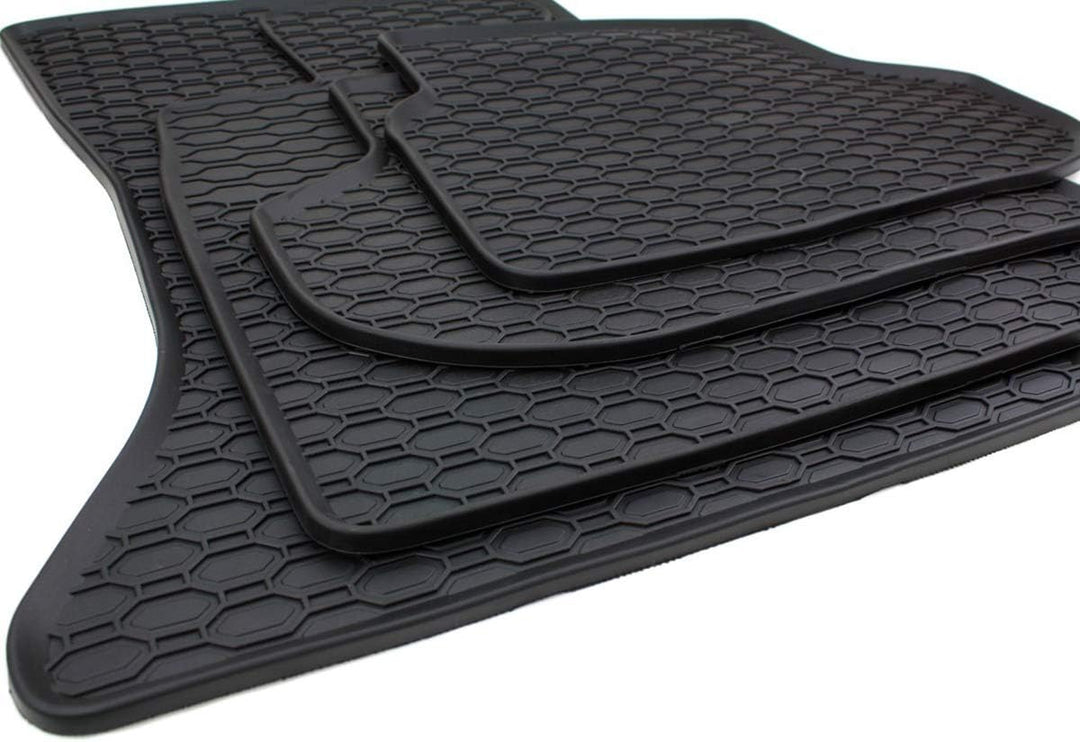 Kfzpremiumteile24 Gummimatten Kompatibel mit 5er F10 Limousine 5er F11 Touring Fussmatten Gummi Prem